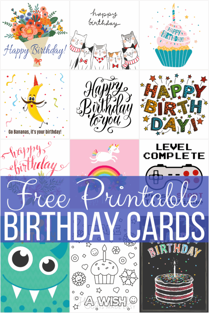 Birthday Card Templates Free Printable Printables Template Free