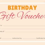 Birthday Gift Certificate Template Free Printable Throughout Printable