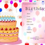 Birthday Invitation Templates Free Word Templates