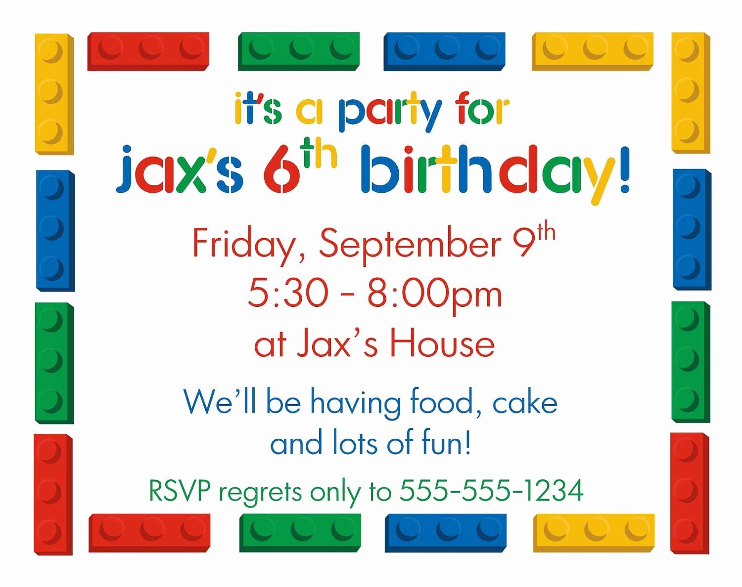 Birthday Invitation Templates Google Docs