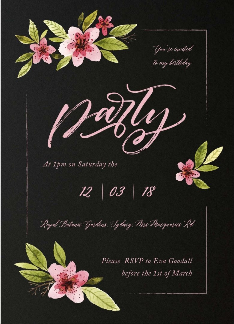 Birthday Invite Templates Free Content Calendar Template