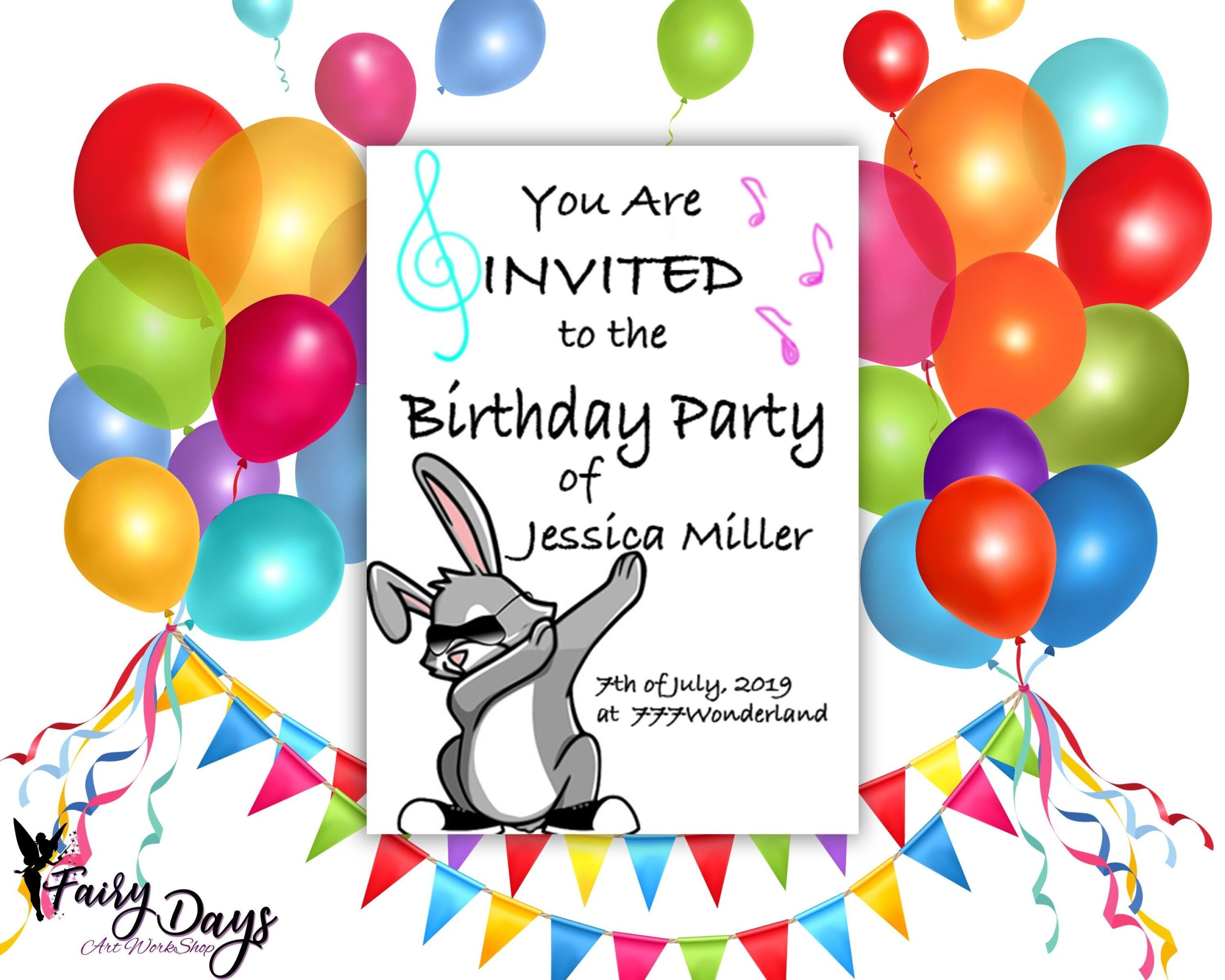 Birthday Party Invitation Party Invite Templates Party Invitation 