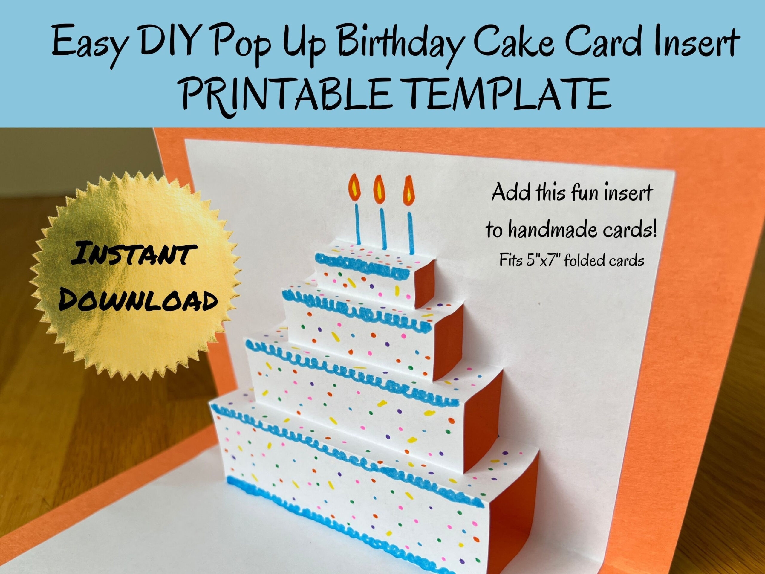 Birthday Pop Up Card Printable