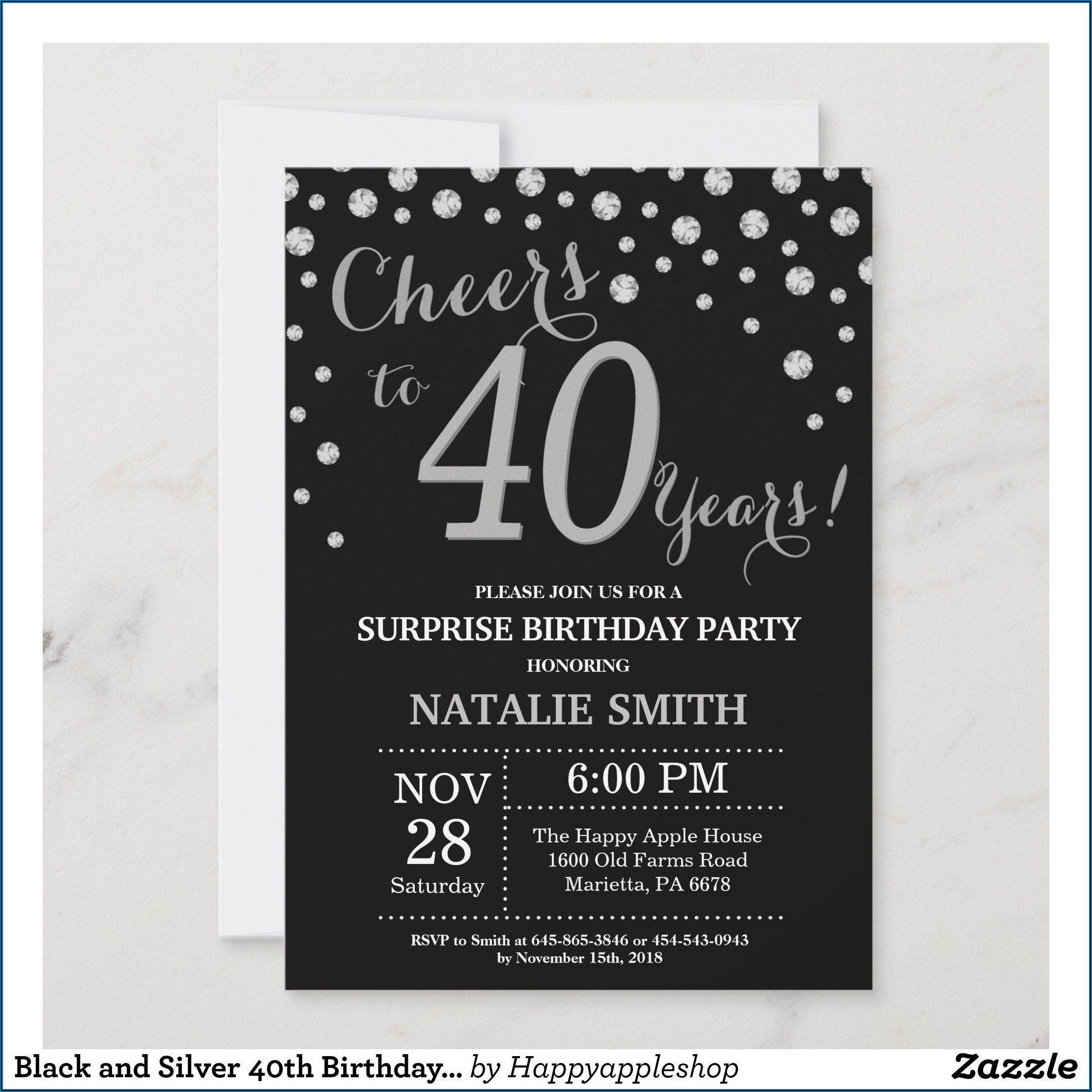 Black And Silver Birthday Invitations Templates Invitations Resume 