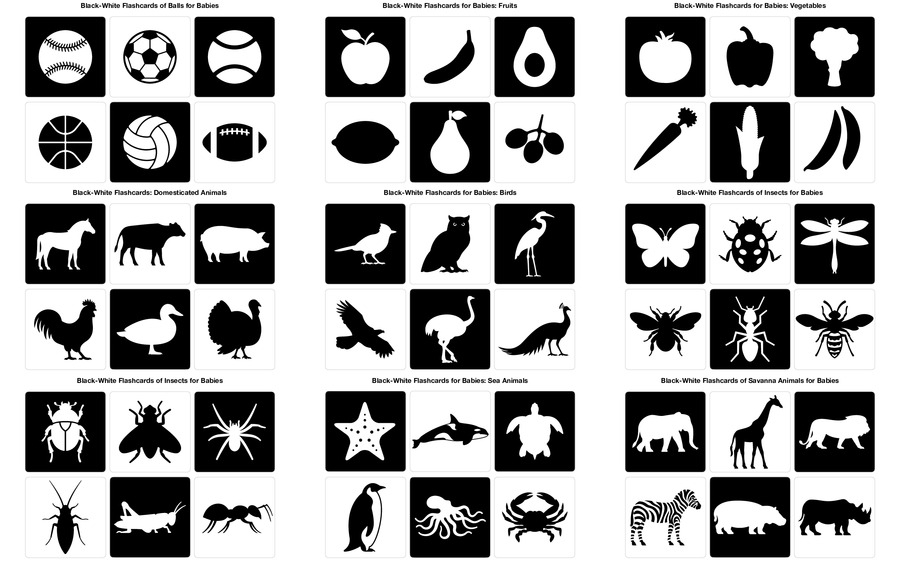 Black And White Images For Newborns Printable Pdf Free Free 