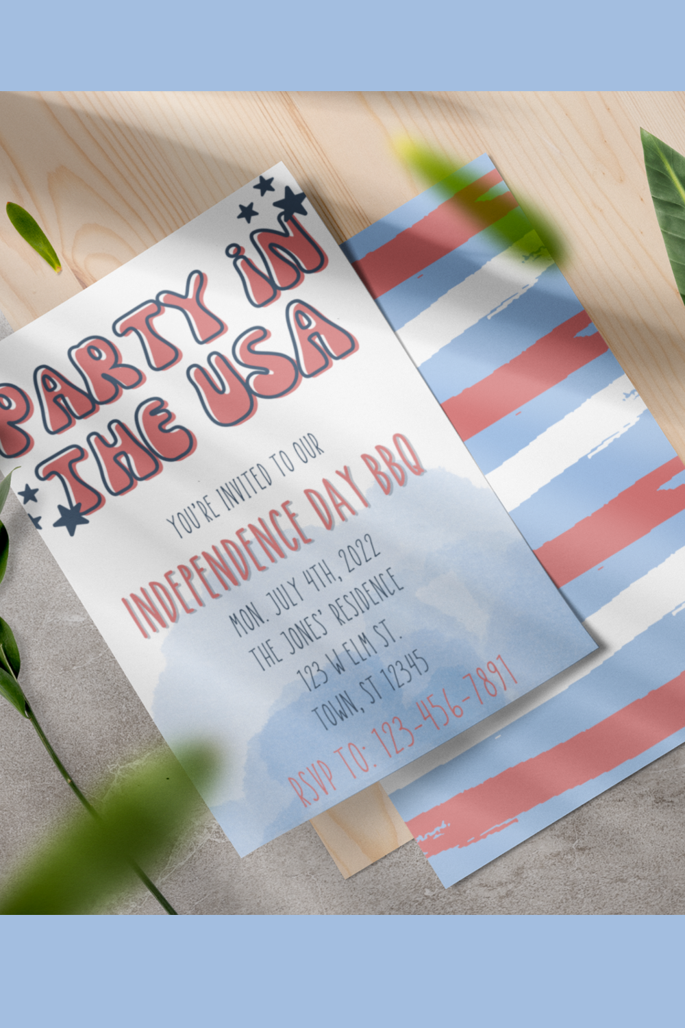 Blank 4Th Of July Invitation Templates Free Printable And Enjoyable 