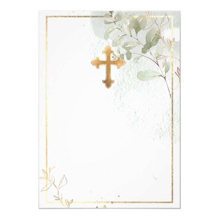 Blank Bautizo Invitaciones Templates