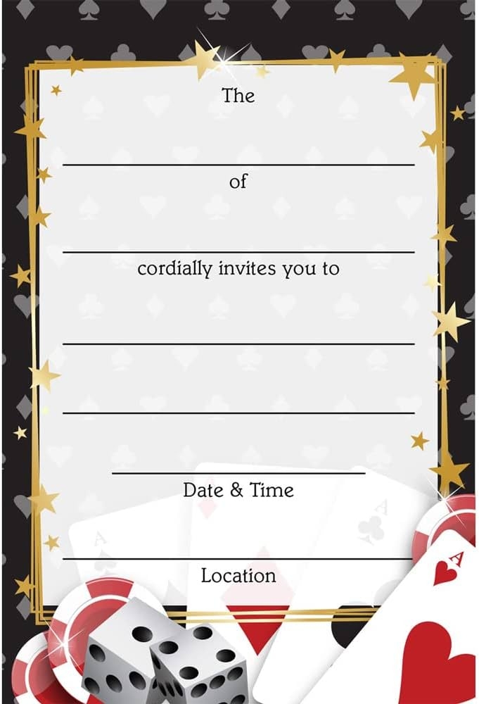 Blank Casino Invitation Template Descubra O Conforto E Efici ncia Da