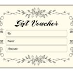 Blank Coupon Template Printable Coupon Template Gift Card Template