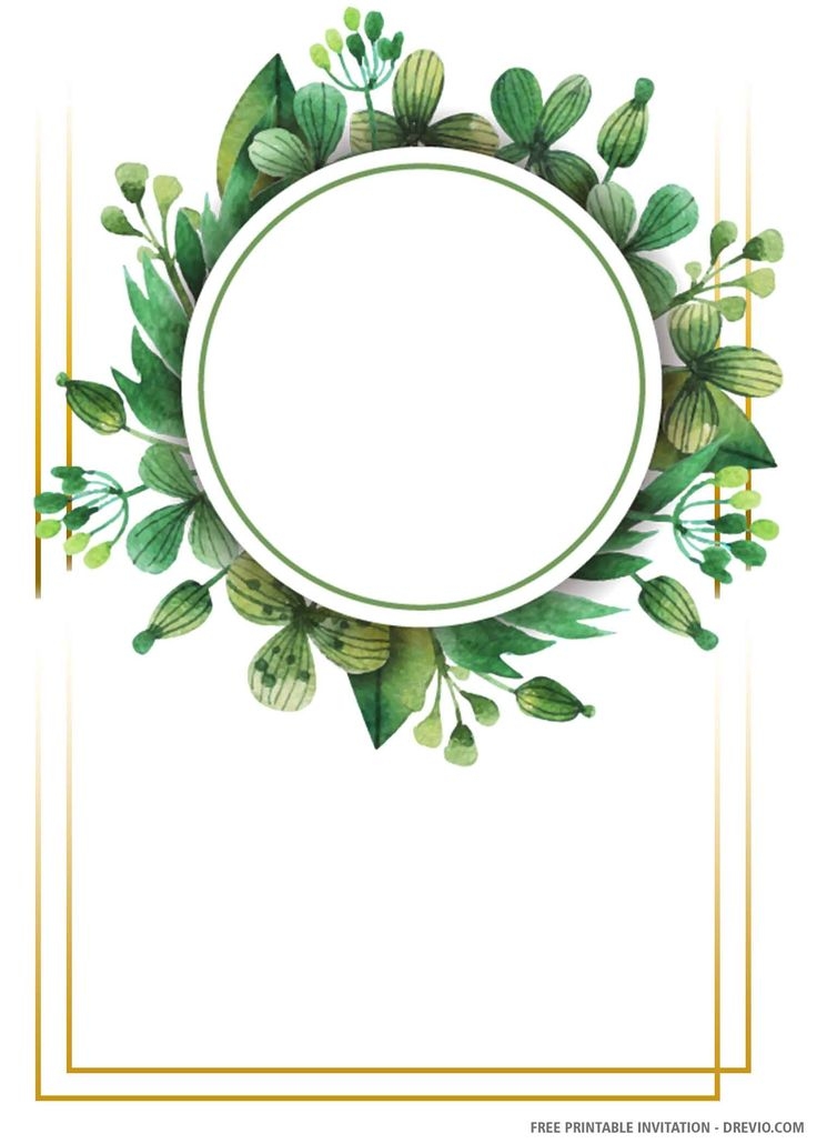 Blank Green Wedding Invitation Templates Content Calendar Template