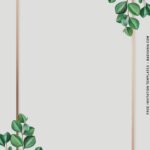 Blank Greenery Invitation Template