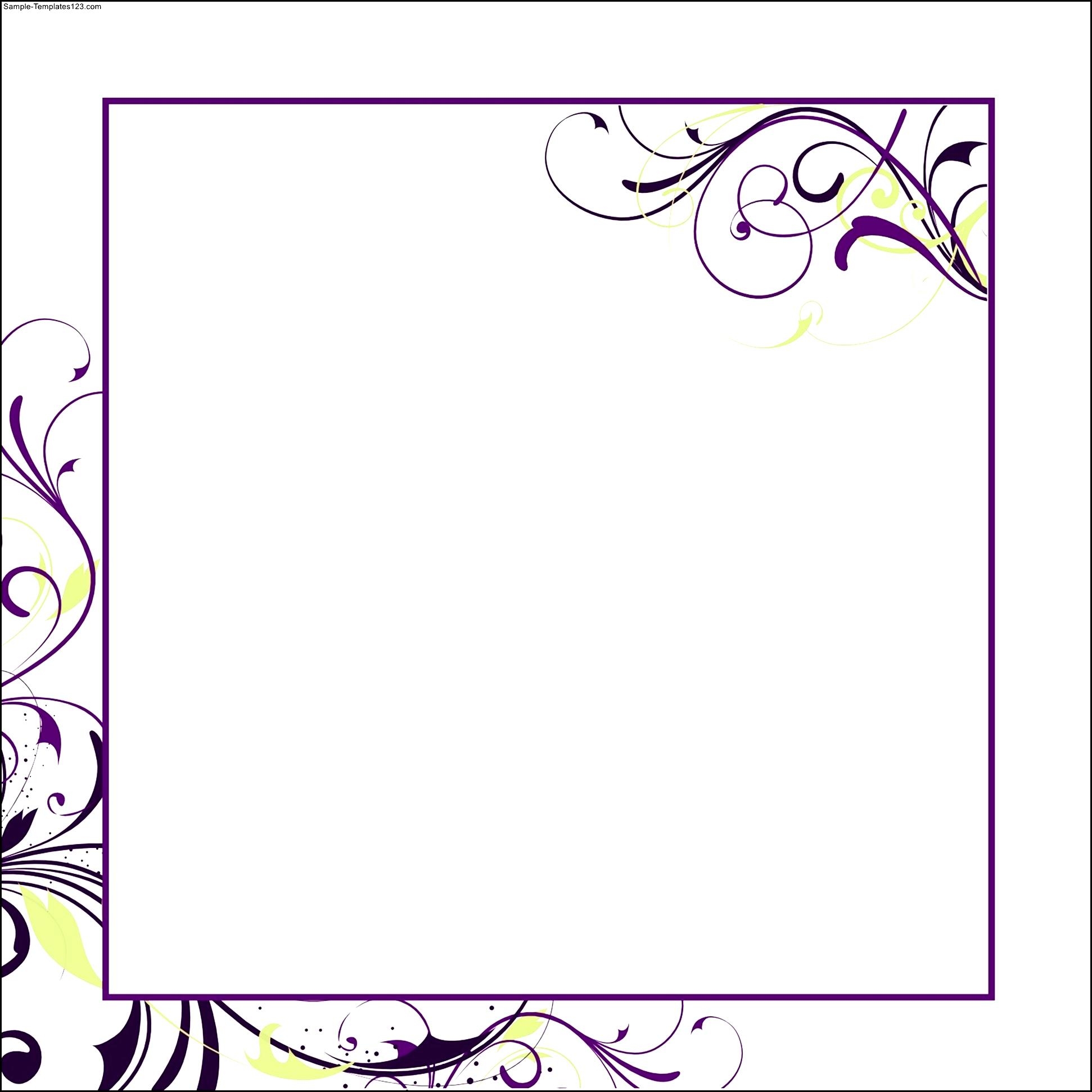 blank invitation templates free