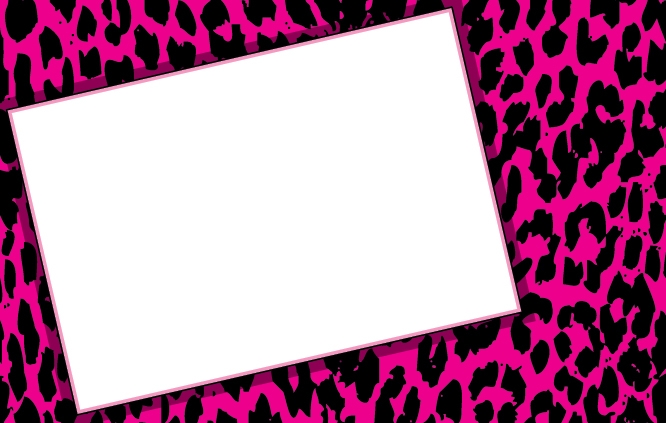 Blank Leopard Print Invitations ClipArt Best