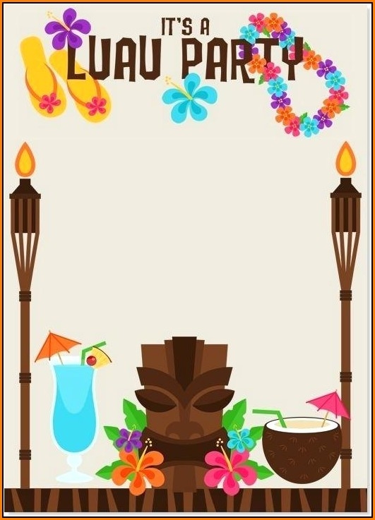 Blank Luau Invitation Template Template 1 Resume Examples AjYdOrW9l0