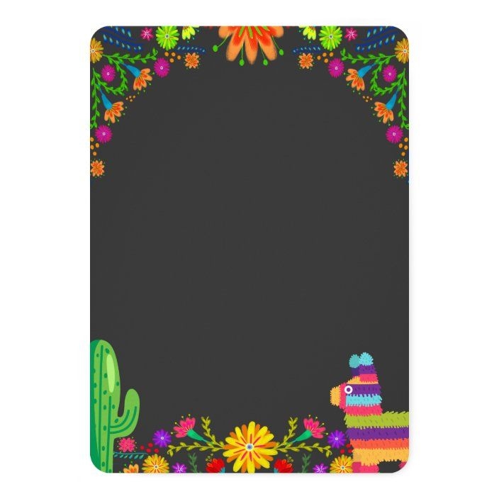 Blank Mexican Party Invitation Template