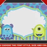Blank Monsters Inc Invitations Templates