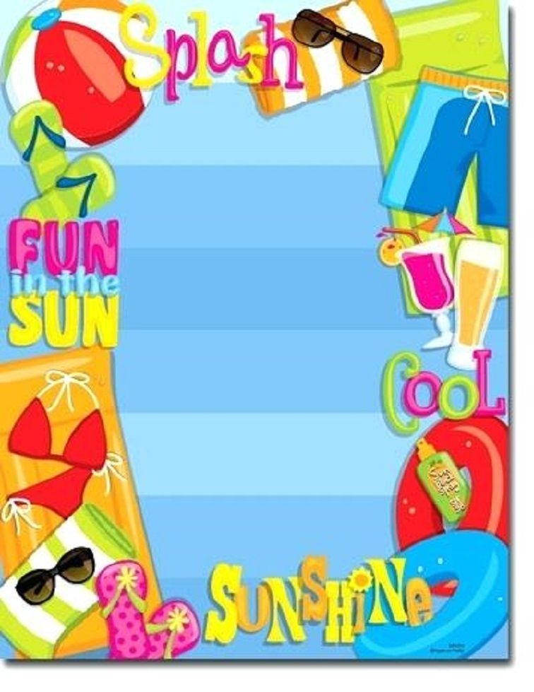 Blank Pool Party Invitation Template Dev onallcylinders