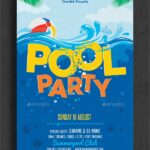 Blank Pool Party Invitation Template Pool Party Invit Vrogue co