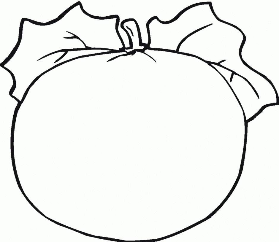 Blank Pumpkin Template Coloring Home