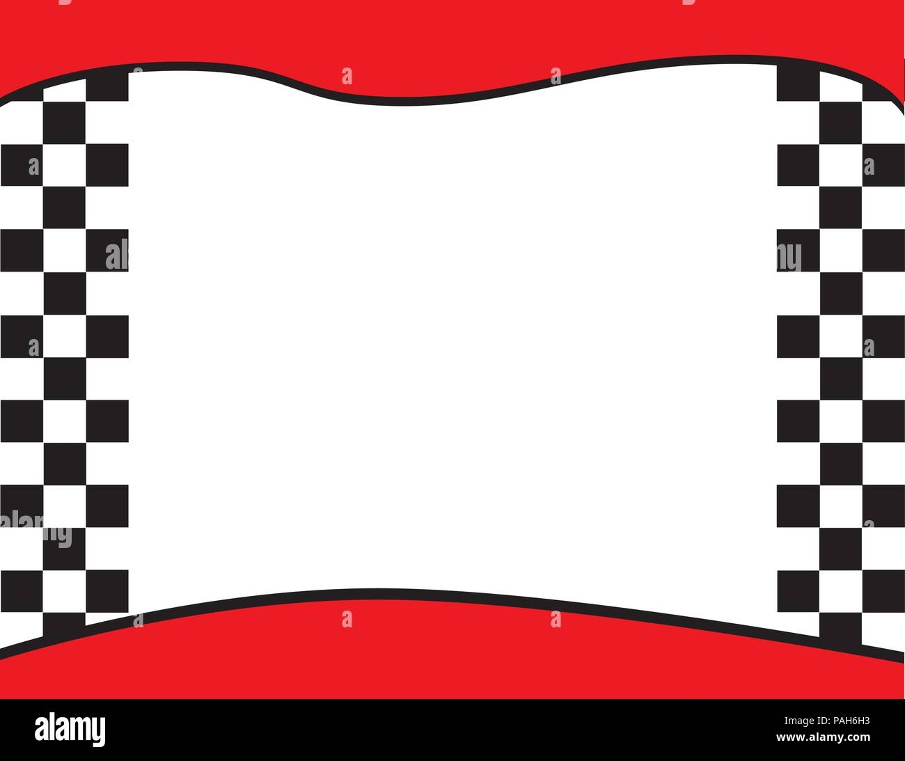 Blank Race Car Invitation Template