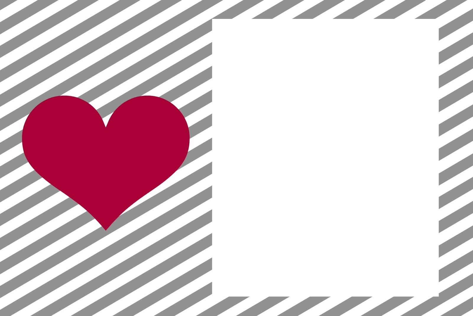 blank valentines invitation template