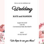 Blank Wedding Invitation Template Edit Online Download Example