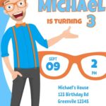 Blippi Birthday Invitation Template Canva 3 Birthday Invitation