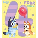Bluey Age 4 Birthday Card Birthday Cards Birthday Birthday Fun