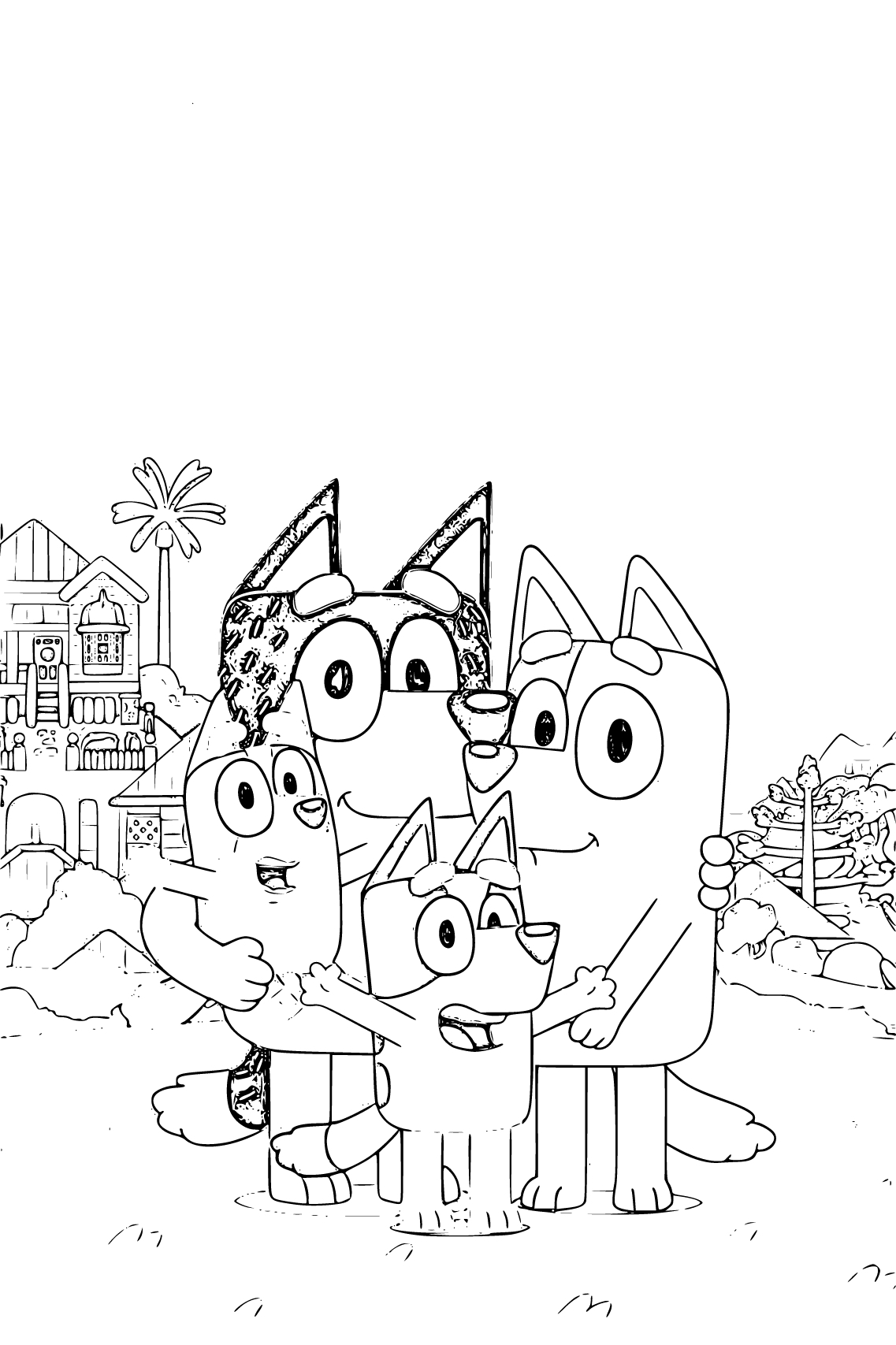 Bluey Coloring Pages Printable