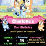Bluey Invite Template Social Media Template