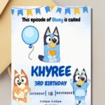 Bluey Party Invitations Template Dev onallcylinders