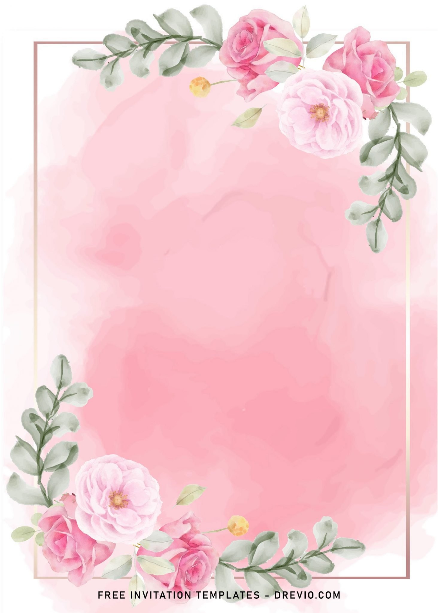 flower invite template