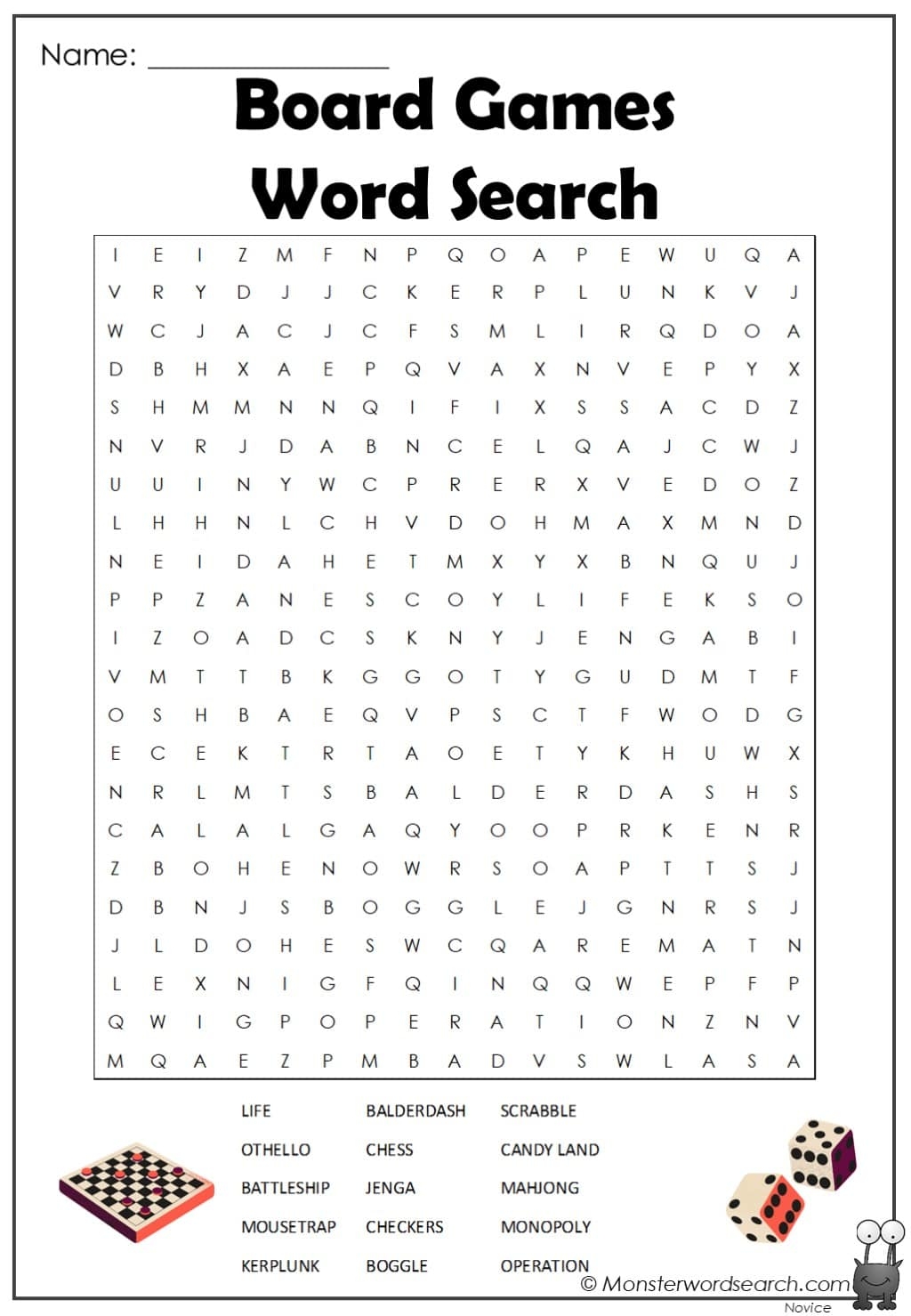 printable word games