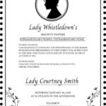 Bridgerton Theme Invitation Lady Whistledown 39 s Birthday Invitation
