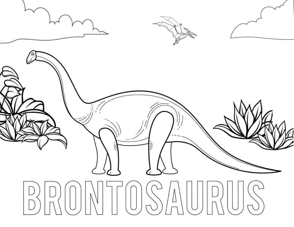 dinosaur coloring page free