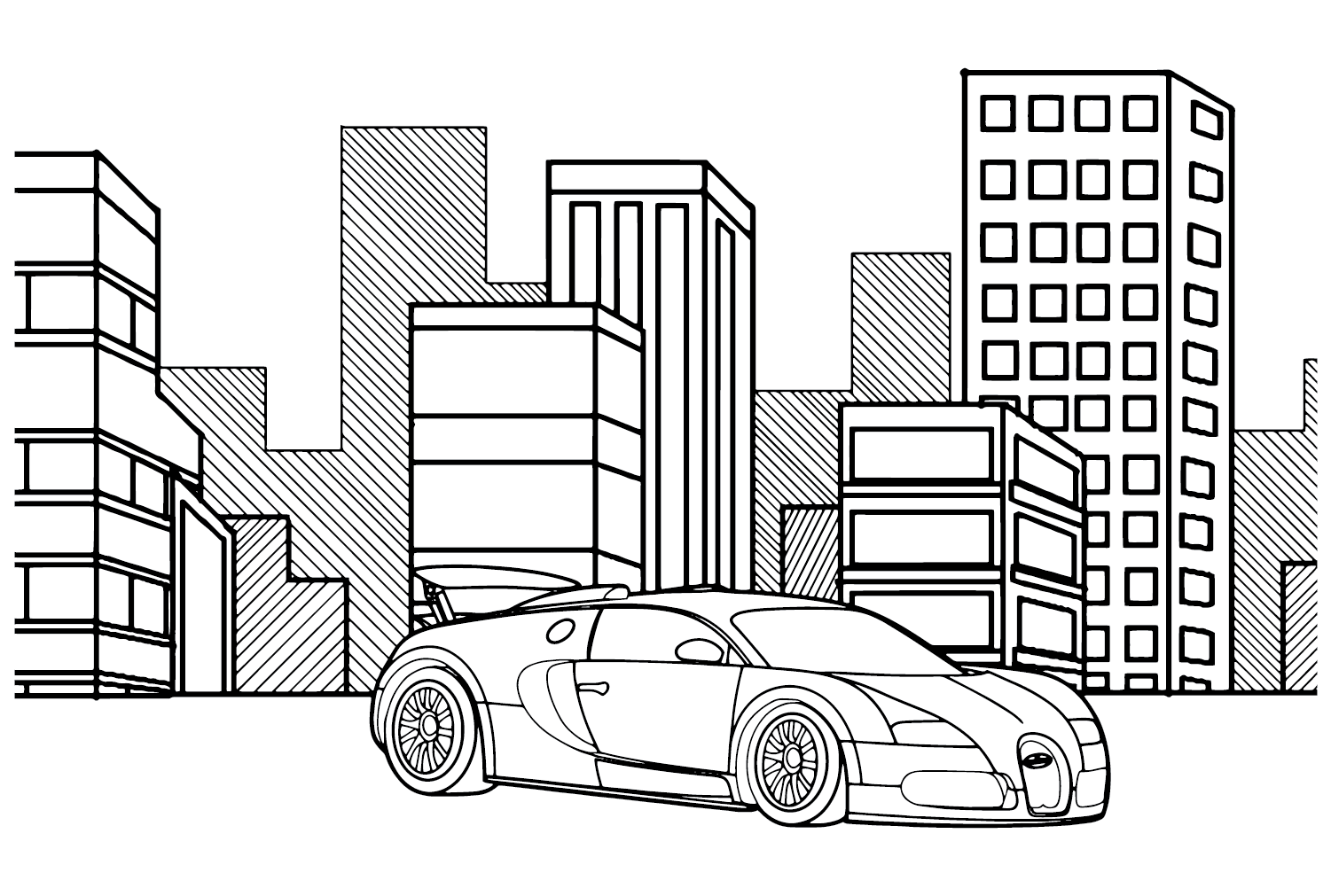 Bugatti Bolide Coloring Page Free Printable Coloring Pages