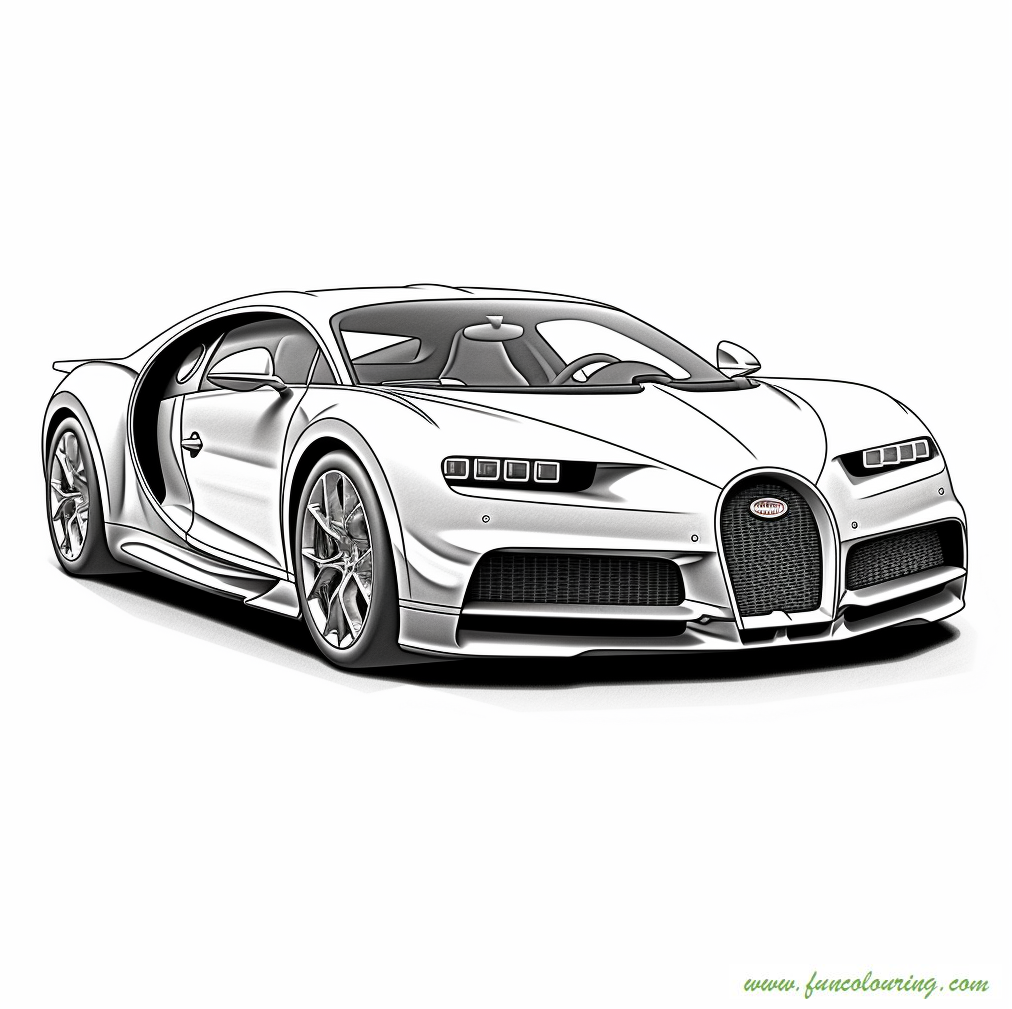 Bugatti Coloring Pages Free PDF Printables Funcolouring