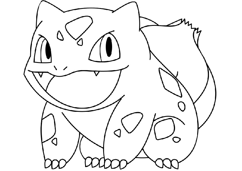 Bulbasaur Grass Pokemon Coloring Pages Print Color Craft