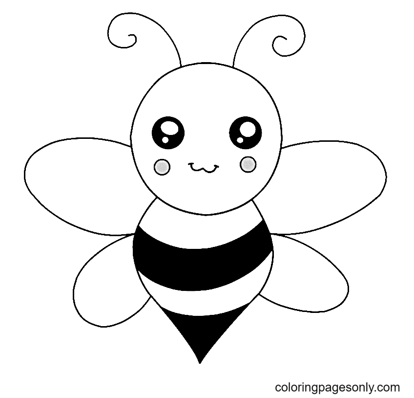 Bumble Bee Coloring Page