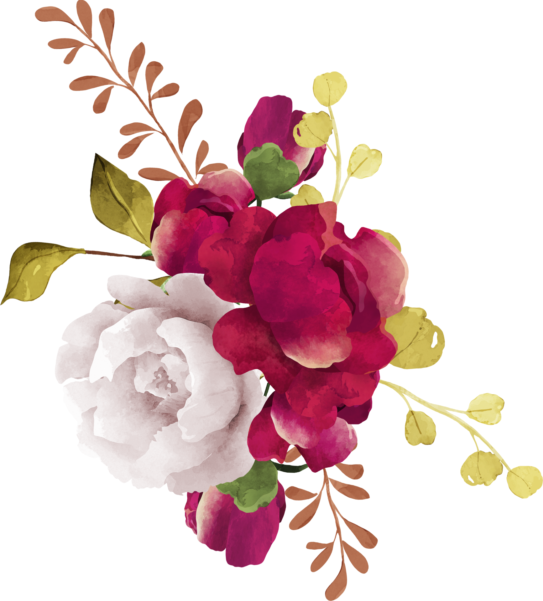 Burgundy Flower Png Png Download On Pnghq