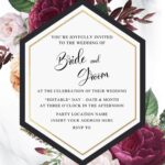 Burgundy Wedding Invitations Templates Duncan Paris