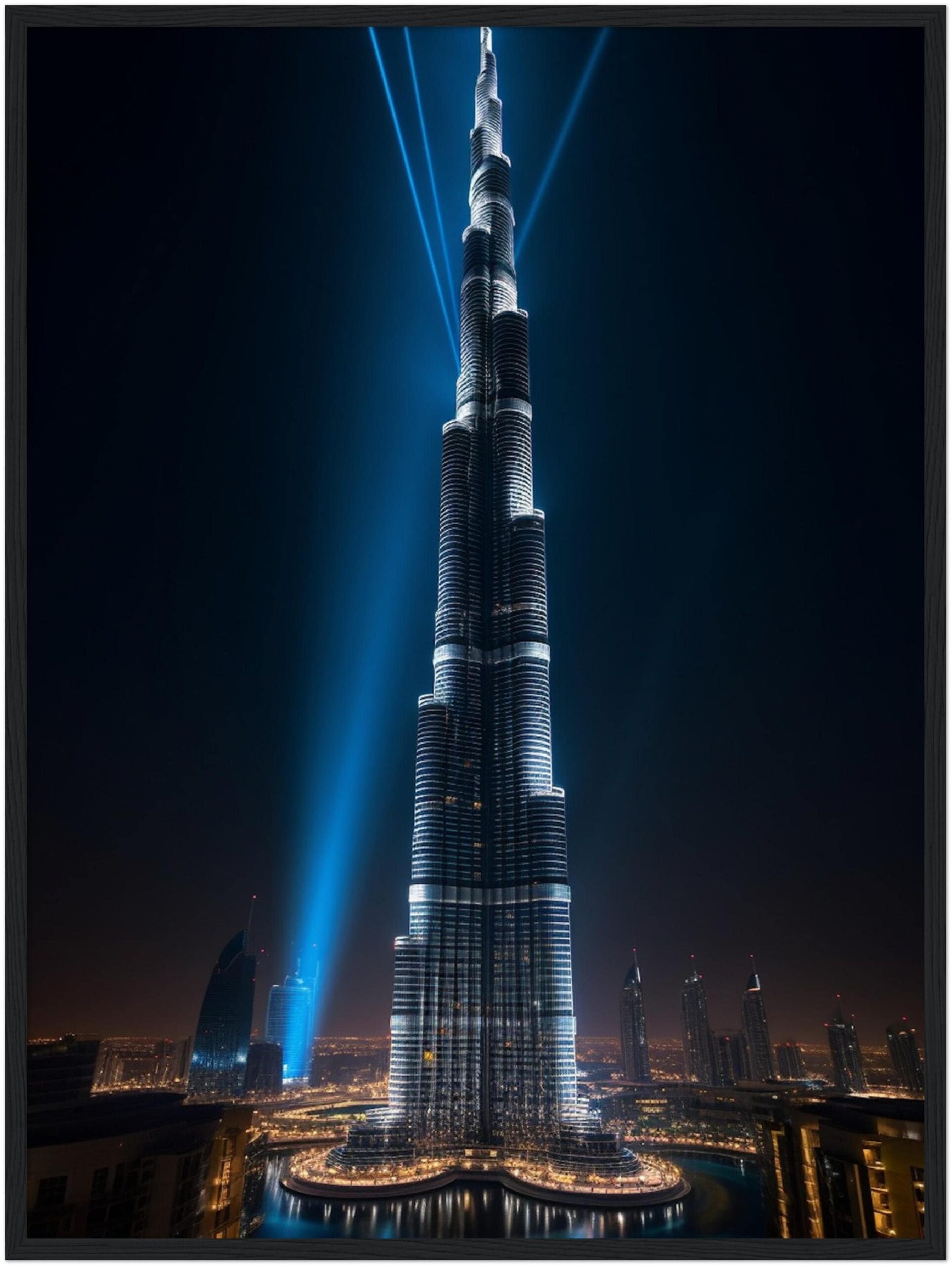Burj Khalifa Printable Poster Burj Khalifa Dubai Wall Art Dubai 