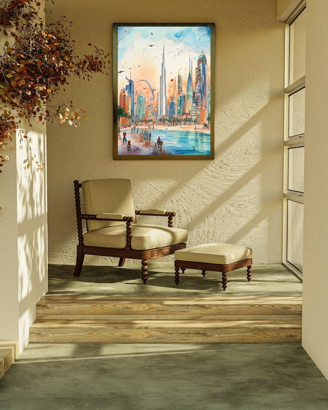 Burj Khalifa Wall Art Printable Burj Khalifa Wall Art Instant Download 