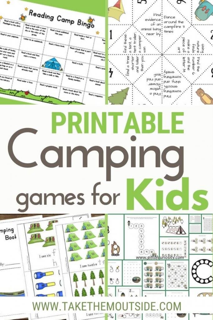 Camping Activities For Kids Printables Bank2home
