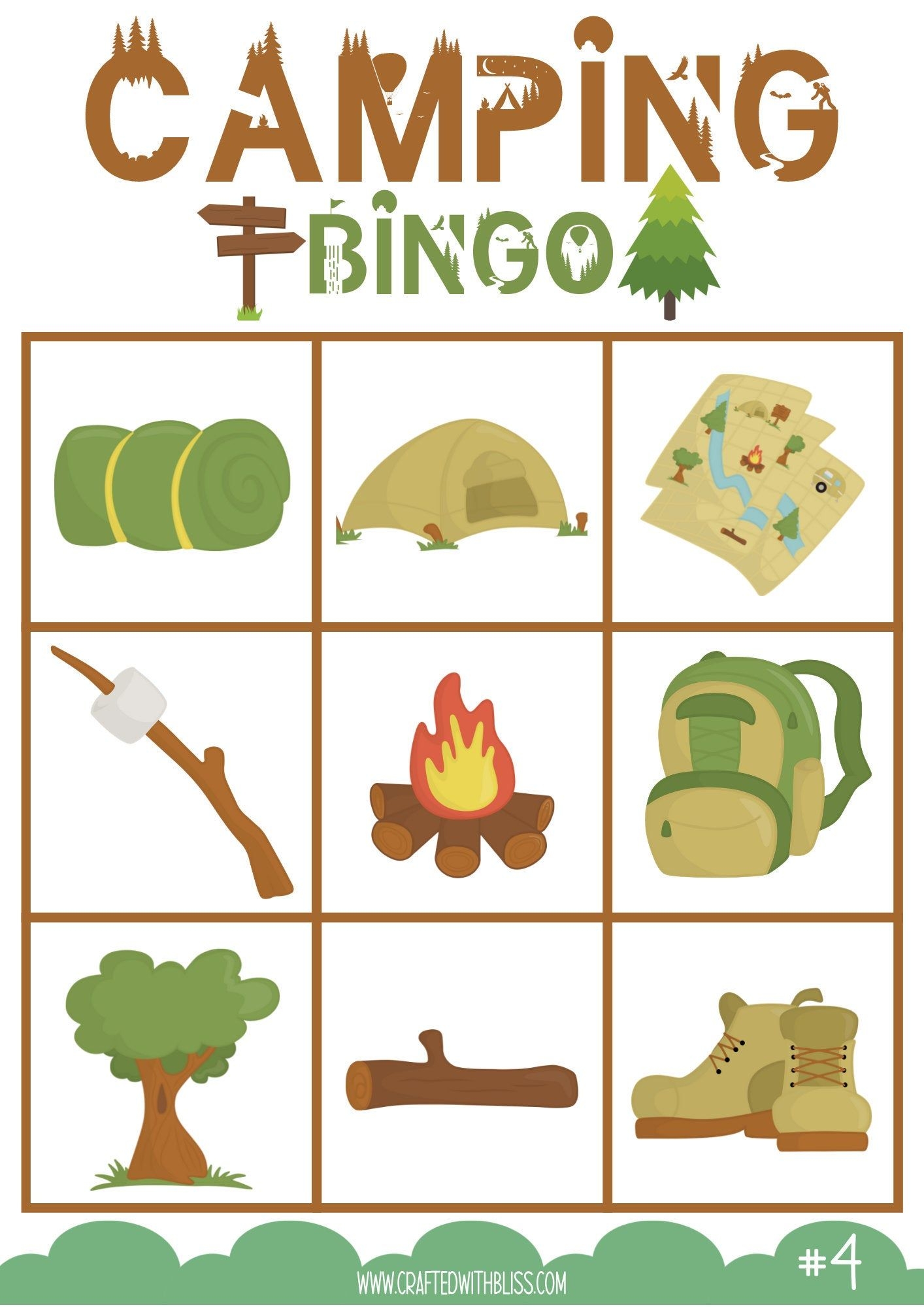 printable camping activities for kids