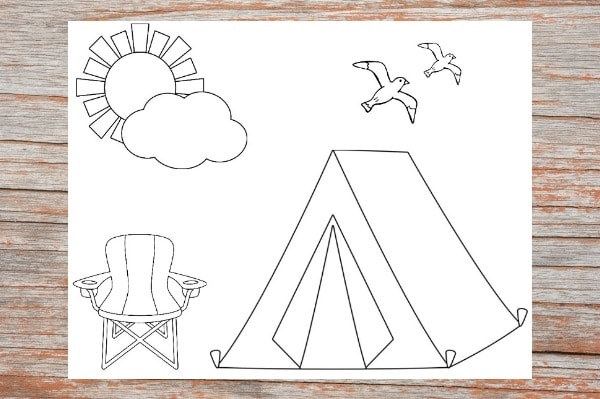 Camping Color Pages Life Is Sweeter By Design