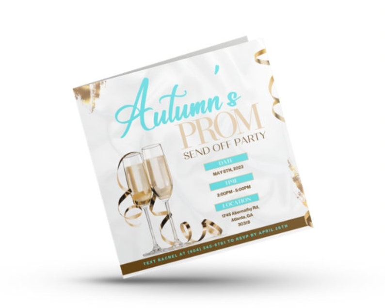 prom send off invitation template