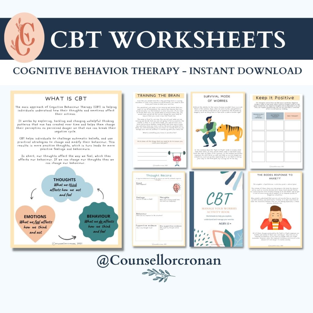 Cbt Worksheets For Therapists DBT Worksheets