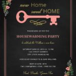 Chalkboard Housewarming Invitation Template In PSD Word Publisher