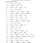 Chem 130 Balancing Equations Worksheet Equations Worksheets